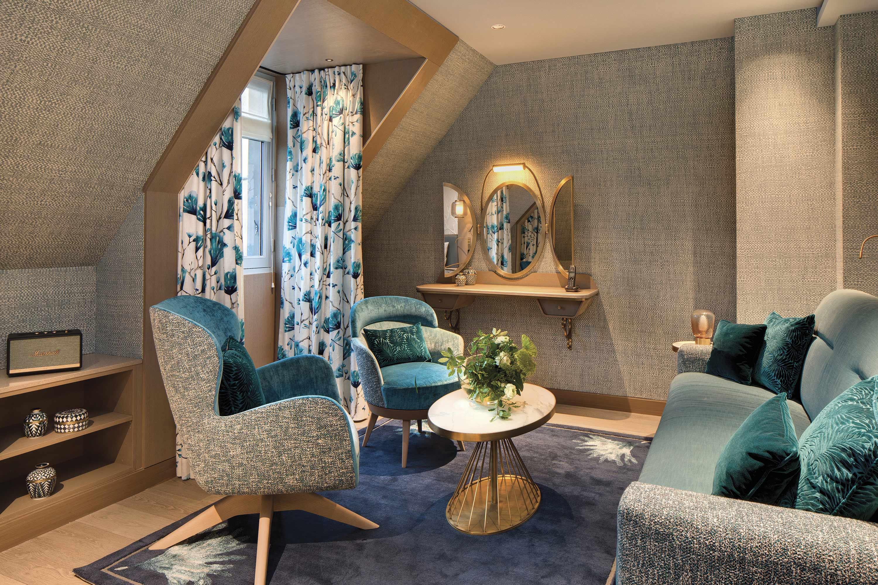 La Demeure Montaigne Hotel Párizs Kültér fotó The interior of a suite at The Ivy Collection